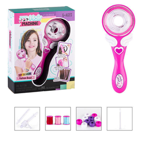 اسباب بازی لوازم آرایشی دستگاه بافت مو کوچک با نخ رنگی BRAIDED HAIR MACHINE _اکسسوری